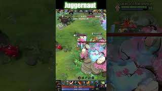 1 Level In 20 Seconds Juggernaut Likes this Very Much dota2 dota2highlights rampage [upl. by Airdnola]