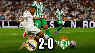 Primer Doblete de MBAPPÉ REAL MADRID vs BETIS 20  La Liga 2024 [upl. by Prud]