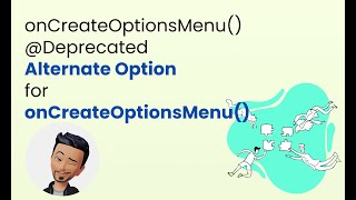 onCreateOptionsMenu Deprecated Alternate Option for onCreateOptionsMenu  Android Studiokotlin [upl. by Bettye]