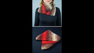 Knitted snoodscarf quickly and easily Tutorial for beginners Miarti🧶 [upl. by Annav]