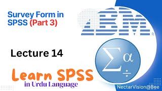 SPSS Questionnaire Survey Data Entry in Urdu Part 3  SPSS Lect 14 [upl. by Sualk]