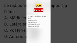 QCM  ANATOMIE 11 [upl. by Mackoff]