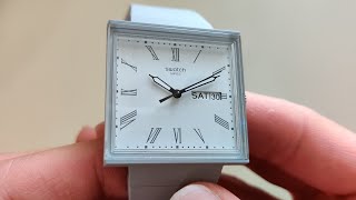 A Unique Square Watch for 110 The Swatch quotWHAT IFquot Collection [upl. by Yelrebmik286]