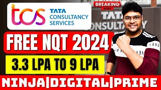 FREE TCS NQT 2024  TCS MEGA HIRING 2024  NINJADIGITALamp PRIME  TCS Recruitment VtheTechee [upl. by Enail]