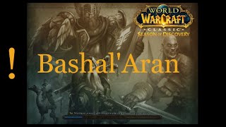 BashalAran  WOW Classic Quest  SoD World of Warcraft Classic [upl. by Eiduam15]