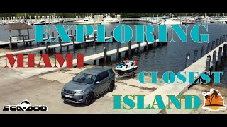 EXPLORING MIAMIS CLOSEST ISLAND SEA DOO FISH PRO  4K  2024 [upl. by Yanrahc]