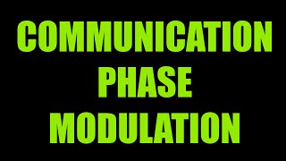 COMMUNICATION  PHASE MODULATION  BSNL JETTA JTO  ENGINEERING EXAMINATIONS [upl. by Noryahs657]