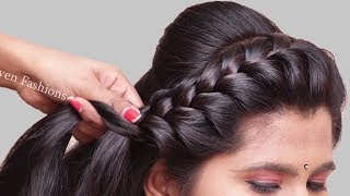 3 Easy Hairstyles for Party College Work  hair style girl  Latest hairstyles for Long Hair [upl. by Anavas]