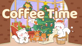 Coffee Lofi 🎄🎁Lofi Kitty🎀1 Hr Song❄️ Lofi Chill【Cute lofi music mix】☃️studyaestheticchillrelax🔔 [upl. by Zoarah49]