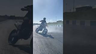 Skids on my motard larry wheelie viralvideo motardmafia motard motard [upl. by Gnuy382]