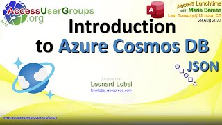 AL Introduction to Azure Cosmos DB by Leonard Lobel Lenni [upl. by Klockau438]