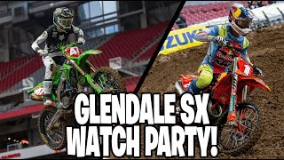 GLENDALE SUPERCROSS WATCH PARTY BLITZCO SX [upl. by Darees76]