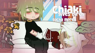 Chiaki gives birth Gacha mpreg part3  gacha birth boy [upl. by Anelak]