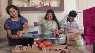 wedding gifts unboxing part1  Gowthamisekharofficial  2024 vizagcouple [upl. by Jaquenette]