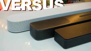 Sonos Beam Gen 2 Vs Bose Smart Soundbar 300 Vs JBL Bar 50 [upl. by Nertie]