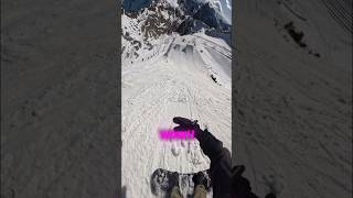 Would you drop in🤯🤯 snowboarding pov wow sun winter fyp snow ski skiing [upl. by Chickie343]