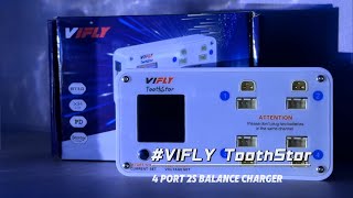 VIFLY ToothStor 4Channel 2S Balance Charger with Storage Mode [upl. by Annadiane]