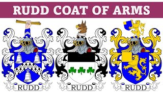 Rudd Coat of Arms amp Family Crest  Symbols Bearers History [upl. by Sivatco]