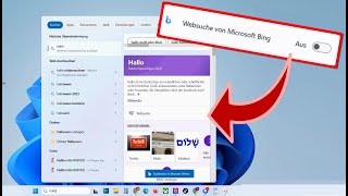 Windows 11 Automatische BingSuche unter Startmenü deaktivieren [upl. by Ameerak477]