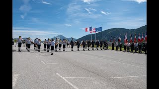 Les Allobroges par la fanfare 27e BCA au plateau des Glières commémoration du 18 juin [upl. by Shulman]