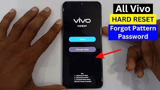 Screen Pattern Unlock or Hard Reset Any Vivo Phone Without Pc 2024 All Android 11121314 [upl. by Acenahs]