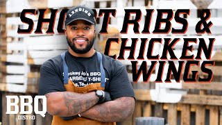 How to Make Pork Short Ribs and Chicken Wings the Smokey Joes Way [upl. by Osbert]