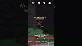 Ripper dragon combo second variant roblox strongestbattlegrounds combos [upl. by Haye]