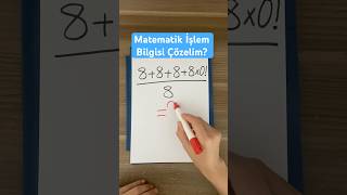 İşlem Bilgisi⁉️keşfet matematika math maths lgs yks ayt matematik shorts kesfet dgs [upl. by Danella576]