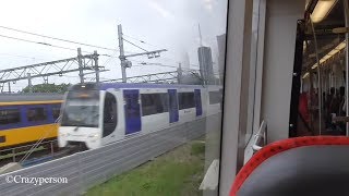 Metrorit Rotterdam Slinge  Den Haag Centraal Lijn E RandstadRail [upl. by Ariahay179]