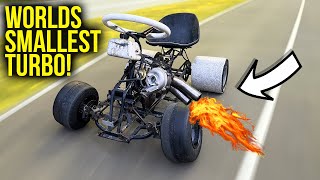 Installing a TURBO on our BUDGET 50cc Drift Kart [upl. by Richard]