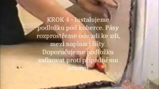 Instalace koberce na podložku  metoda napínání wmv [upl. by Naliorf787]