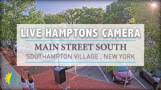 Hamptonscom  LIVE Main Street South Southampton New York [upl. by Nomannic]