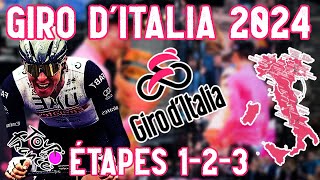 GIRO DITALIA 2024 sur Tour de France 2023  Etapes 123 [upl. by Lexine447]