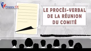 Le procèsverbal du Comité dEntreprise [upl. by Nitfa]