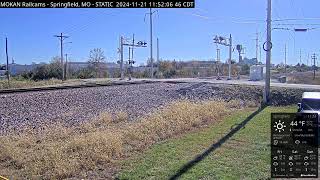 MOKAN Railcams Springfield Missouri BNSF Thayer North Subdivision MP 20470 RECURRENT STREAM [upl. by Edwards212]