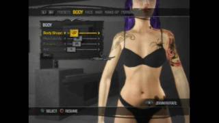 Saints row 2 female customizationPS3 [upl. by Nagaer]