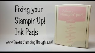 StampinUp Ink Pads  Quick Fix with Dawn [upl. by Thaddeus239]