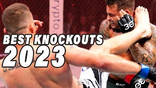 Top 10 Best UFC Knockouts of 2023 [upl. by Enelrihs]