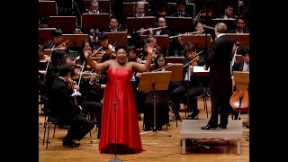 BETTY GARCÉS Sings quotSalida de Cecilia Valdesquot by G Roig  Thailand Philharmonic Orchestra [upl. by Ymmit78]