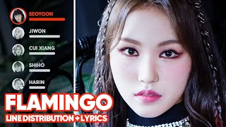 BOTOPASS  Flamingo Line Distribution  Lyrics Color Coded PATREON REQUESTED [upl. by Araiet]