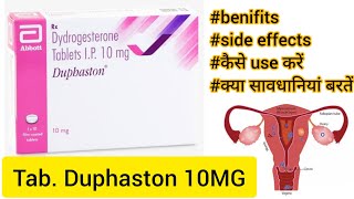 Duphaston 10 MG tablet uses in Hindi Dydrogesterone tablet Side effects dose amp precaution in Hindi [upl. by Atalya]