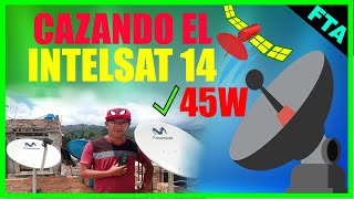 Apuntamiento al satélite INTELSAT 14  45W banda KU [upl. by Aylad]