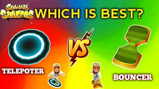 Subway surfers  TELEPOTER VS BOUNCER  Board Comparison  Which Board Is best [upl. by Suoirrad]