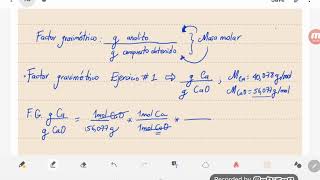 Análisis gravimétrico Ejemplo 1 factor gravimétrico [upl. by Atirahc]