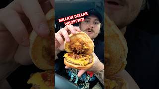 Million Dollar Whopper eatingshow burgerking foodreview [upl. by Enia]