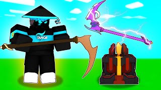 Crafting MYTHICAL SCYTHE and Its OP in Roblox Bedwars [upl. by Bikales839]