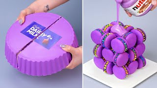 💜💜 Wonderful Purple Cake Decorating  Amazing Cake Decorating Tutorials  Relaxing Cake Video [upl. by Nnylyt]