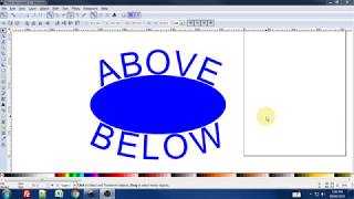 Text on an ellipse In Inkscape [upl. by Davita617]