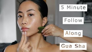 Quick Gua Sha Massage  Follow Along Tutorial [upl. by Ahsenid]