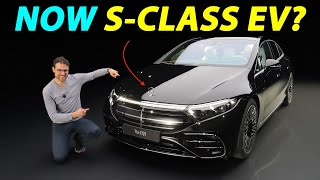 Finally the electric SClass Mercedes EQS facelift now with ⭐️ [upl. by Sascha]